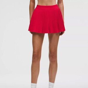 lululemon Varsity Tennis Skirt Hot Heat